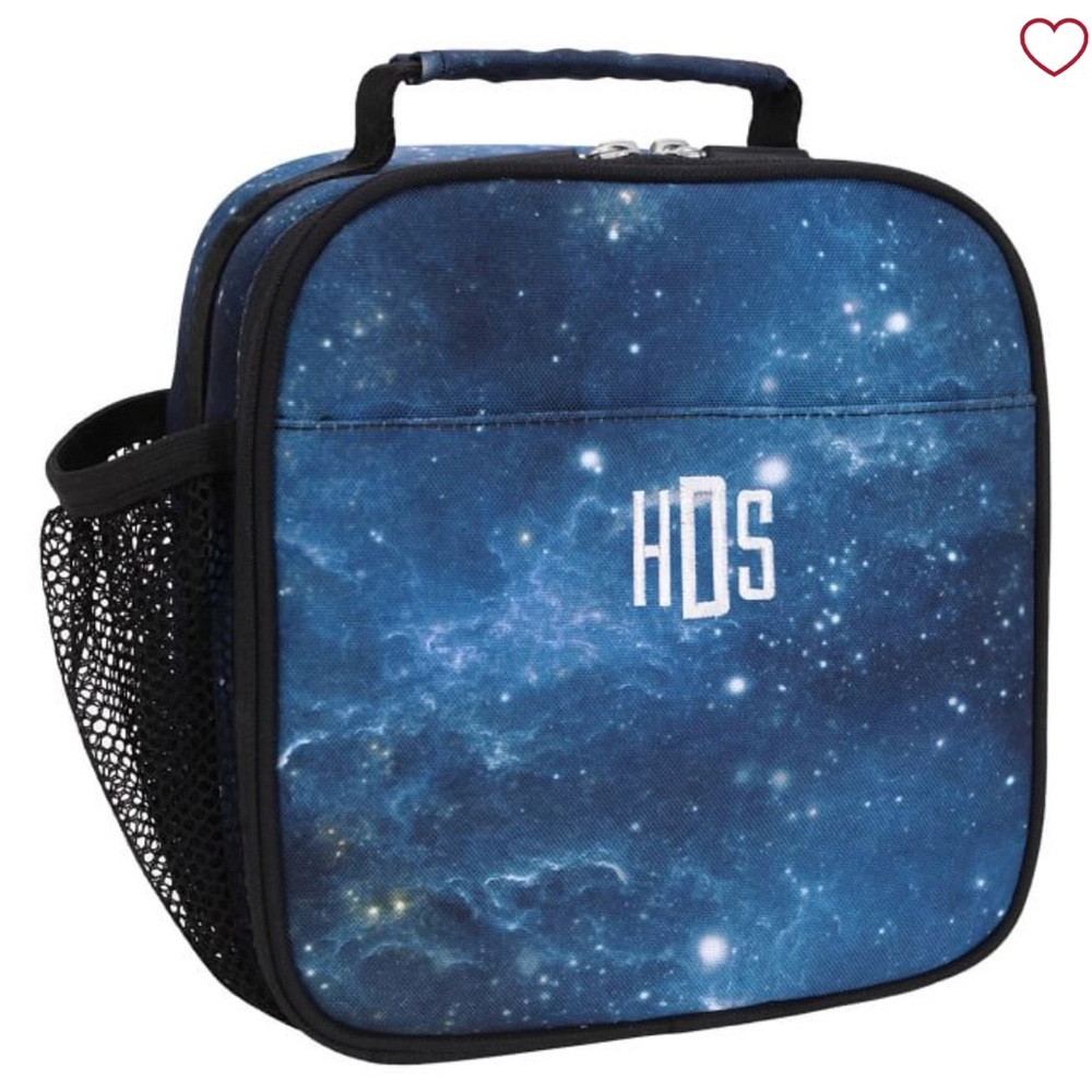 (Not Monogrammed) Pottery Barn Galaxy (Space) Classic Lunch Box (New!)
